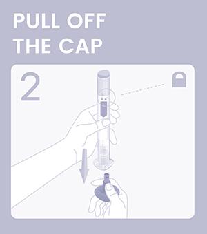 pull off the cap